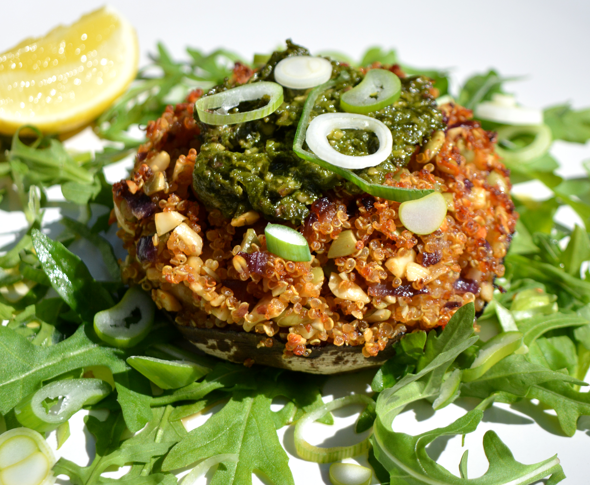 Quinoa stuffed mushroom